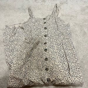 Cheetah print button up dress